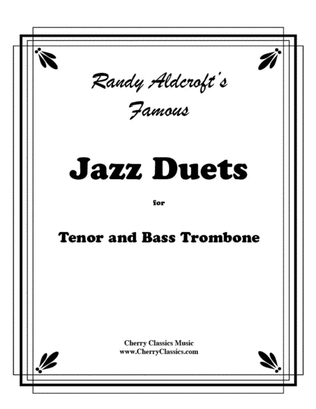 Book cover for Famous Jazz Duets for Tenor & Bass Trombone