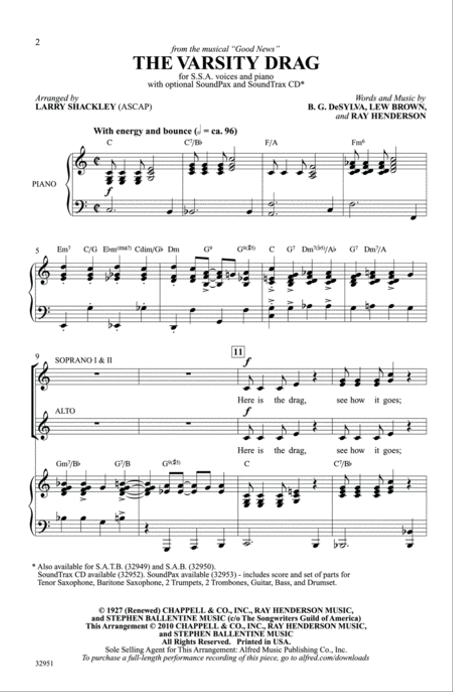 The Varsity Drag The Varsity Drag Women's Choir scores gallery preview page 2