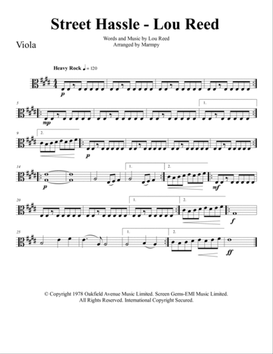 Street Hassle Street Hassle String Quartet scores gallery preview page 3