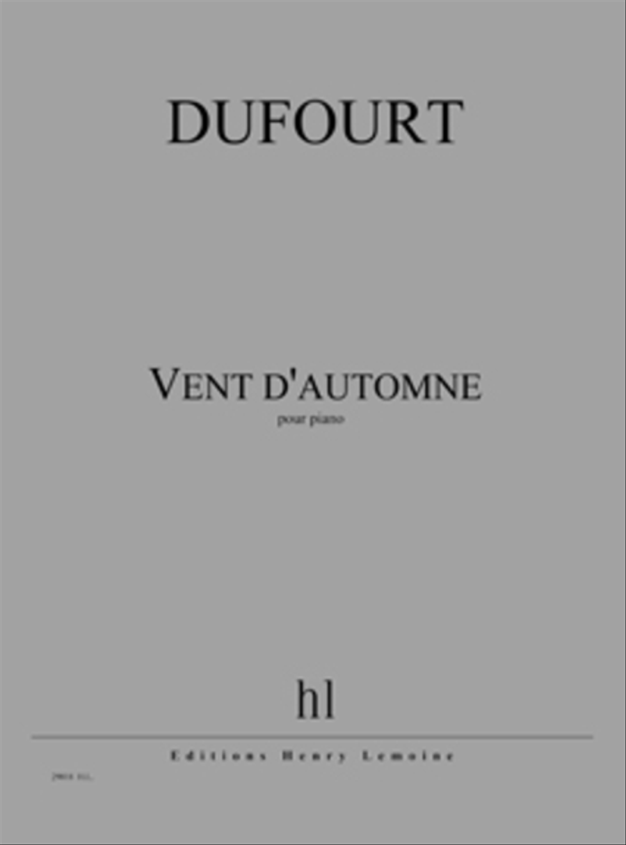 Vent d'automne Piano Solo scores gallery preview page 1