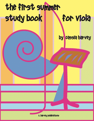 Book cover for The First Summer Study Book for Viola