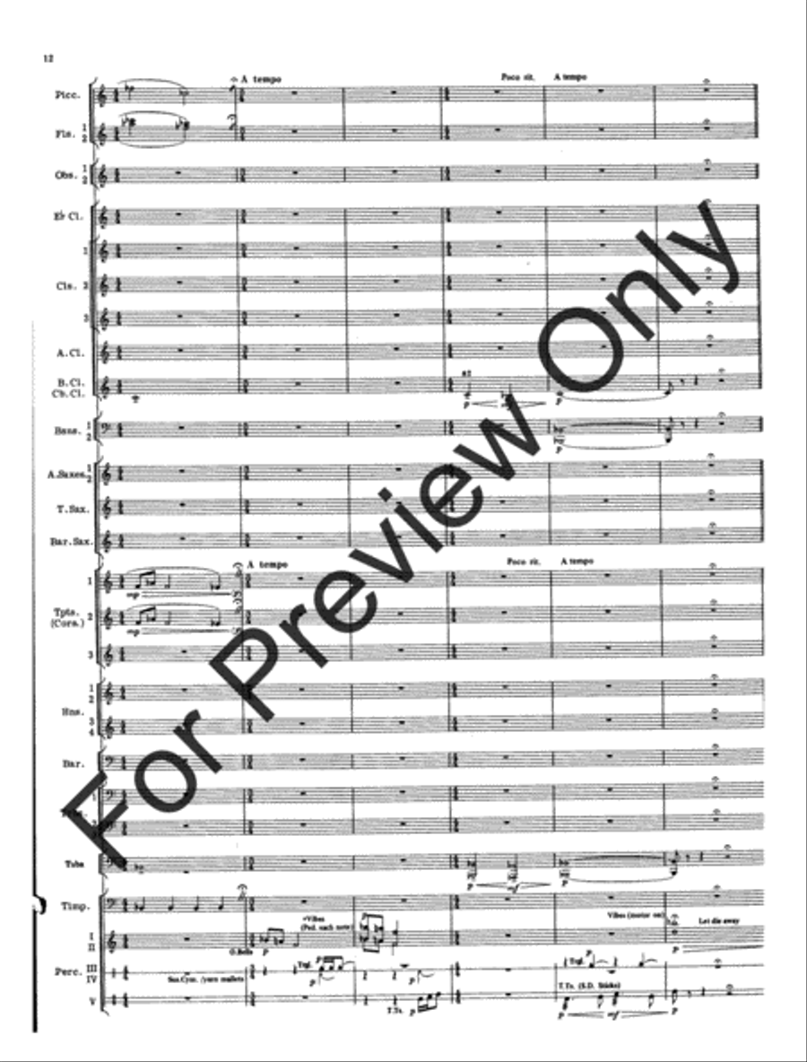 Cantique and Festival (Score) Concert Band scores gallery preview page 15
