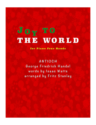 Book cover for Joy TO THE WORLD - Piano Four Hands