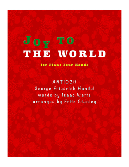 Joy TO THE WORLD - Piano Four Hands image number null