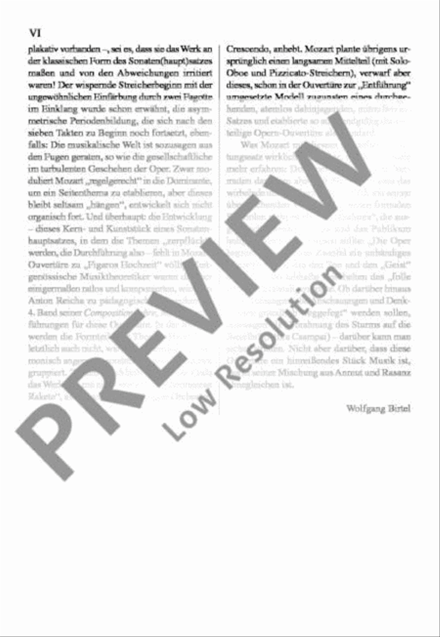 The Marriage of Figaro The Marriage of Figaro Orchestra scores gallery preview page 7