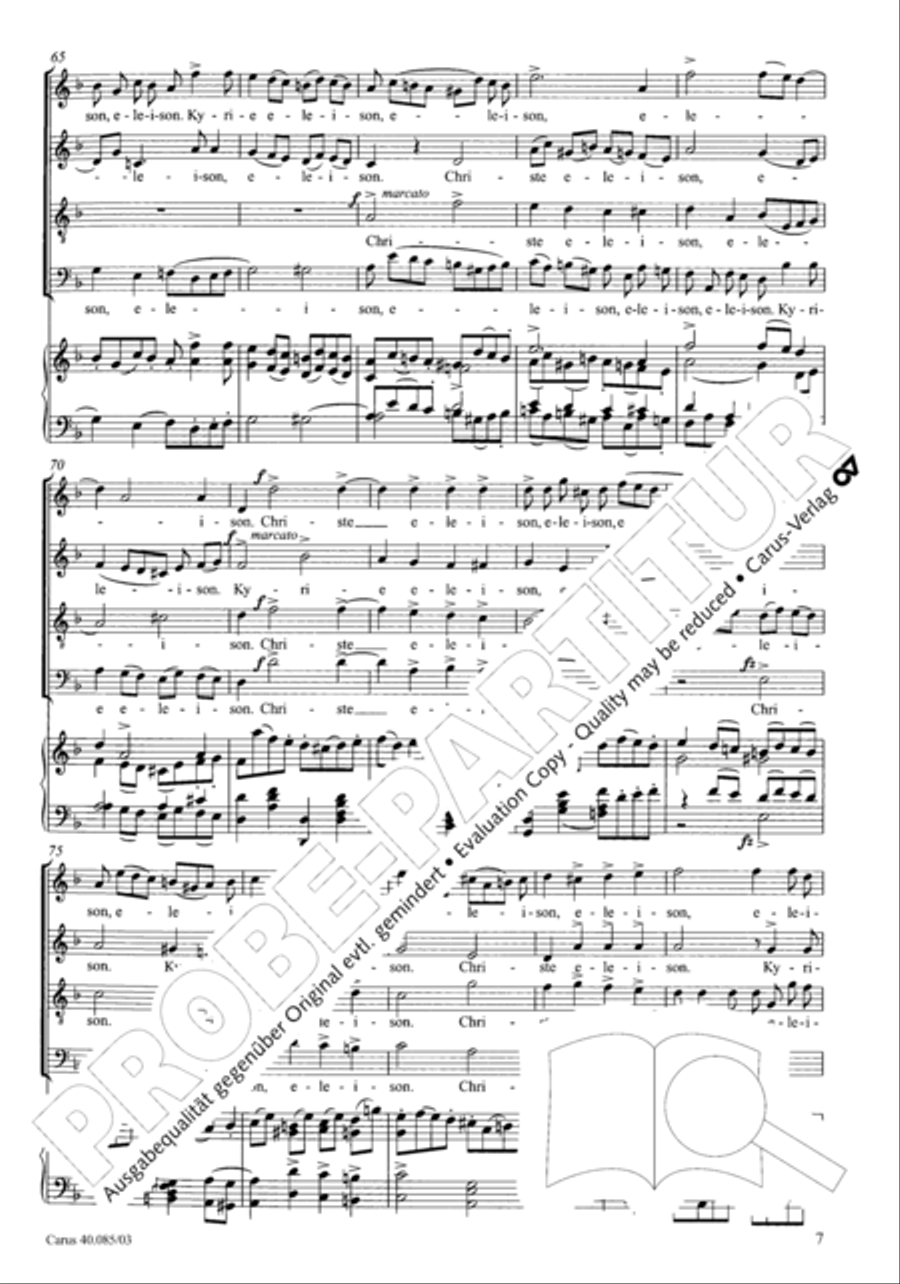 Missa pro defunctis Missa pro defunctis 4-Part scores gallery preview page 8