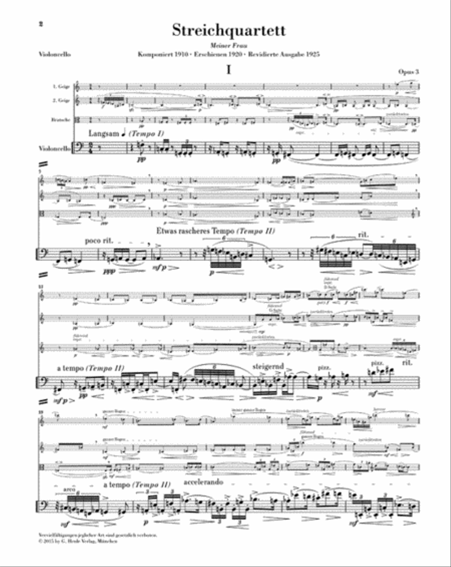 String Quartet Op. 3 String Quartet scores gallery preview page 5