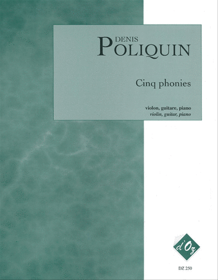 Cinq Phonies Cinq Phonies Violin scores gallery preview page 1