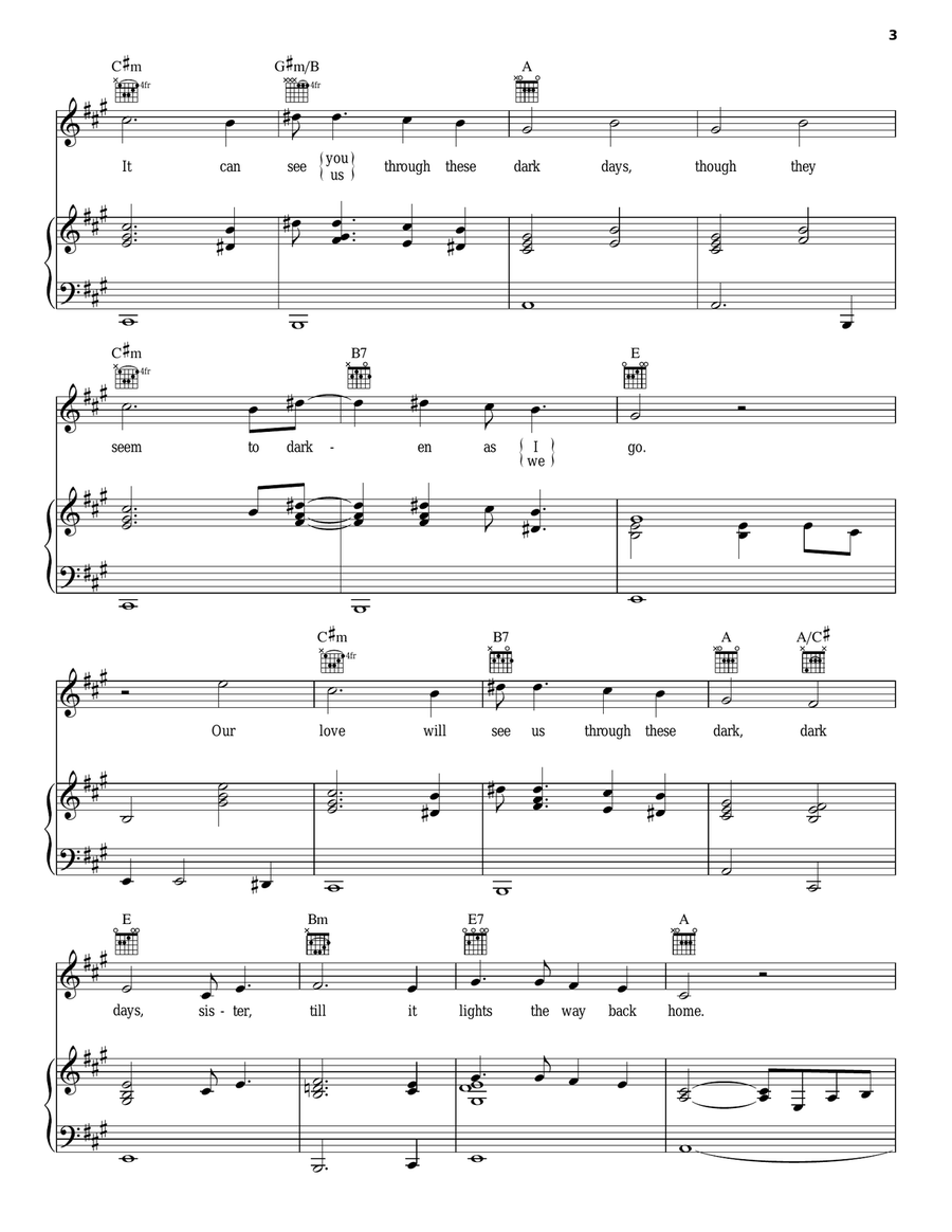 Dark Days Dark Days Piano, Vocal, Guitar scores gallery preview page 3