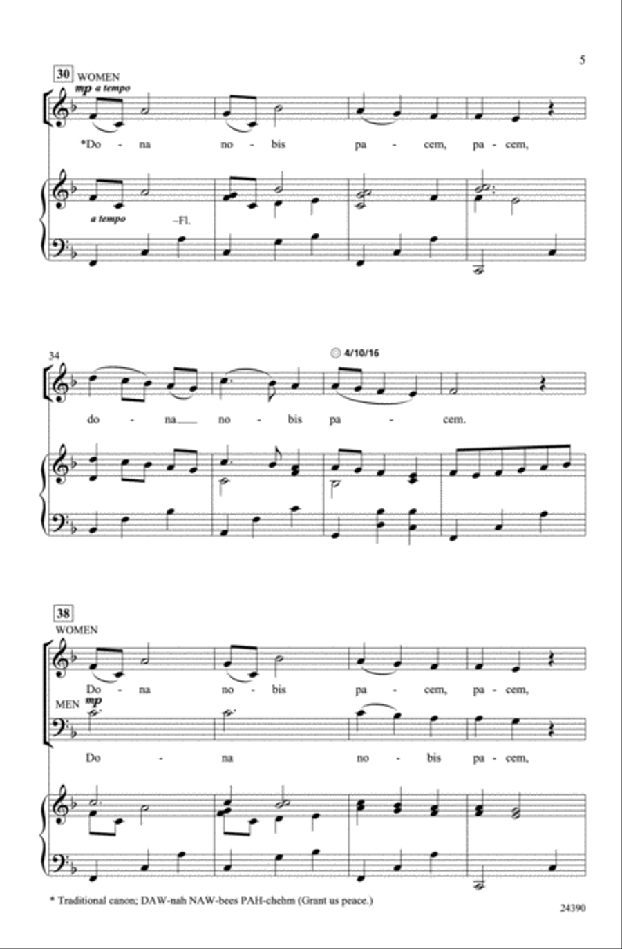 Christmas Peace Canon 2-Part scores gallery preview page 5