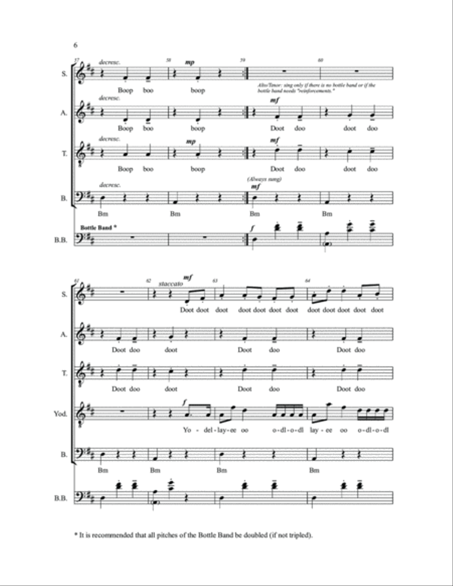 Yodel Carol Yodel Carol 4-Part scores gallery preview page 5