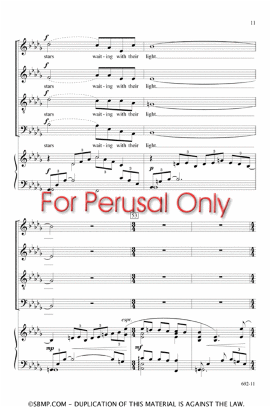 The Peace of Wild Things The Peace of Wild Things 4-Part scores gallery preview page 10
