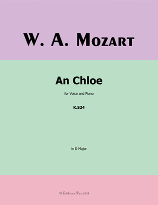 An Chloe, by Mozart, K.524, in D Major