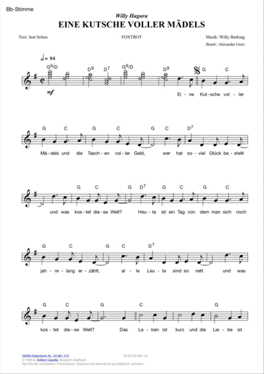 Eine Kutsche voller Madels Voice scores gallery preview page 4