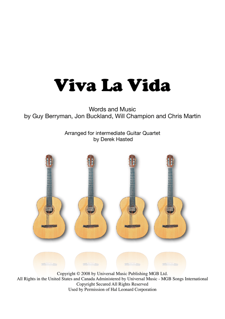 Viva La Vida Guitar Ensemble scores gallery preview page 1