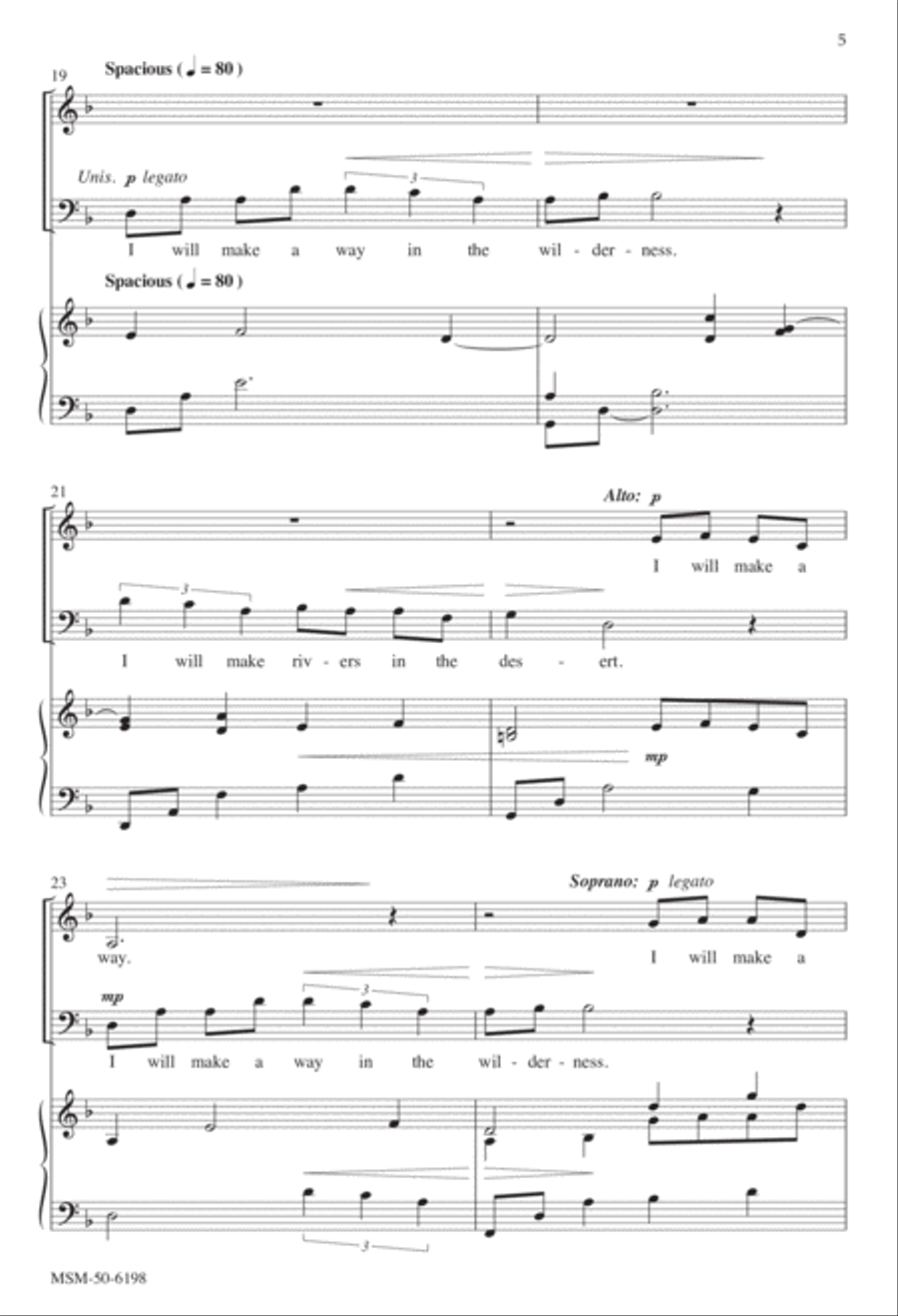 I Will Make a Way! 4-Part scores gallery preview page 5