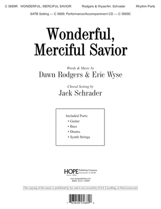 Book cover for Wonderful, Merciful Savior
