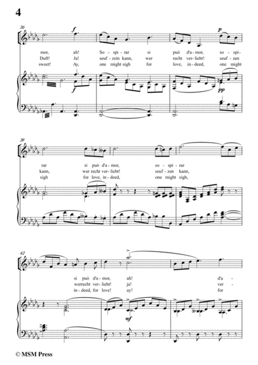 Flotow-Esser mesto il mio cor non sapria,from 'Matrha',in B flat Major,for Voice and Piano