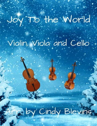 Book cover for Joy To the World, for Violin, Viola and Cello
