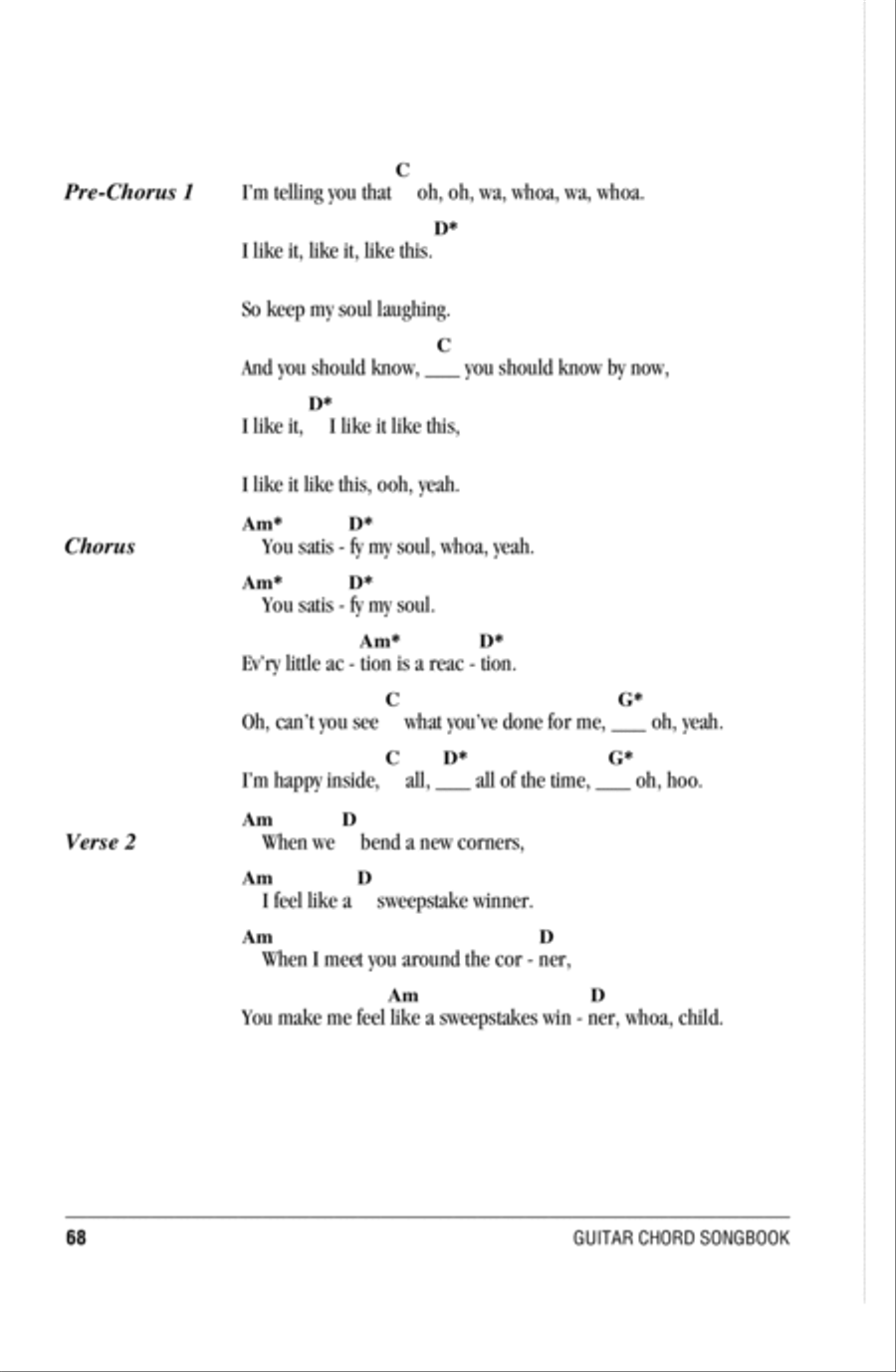 Satisfy My Soul Acoustic Guitar scores gallery preview page 2