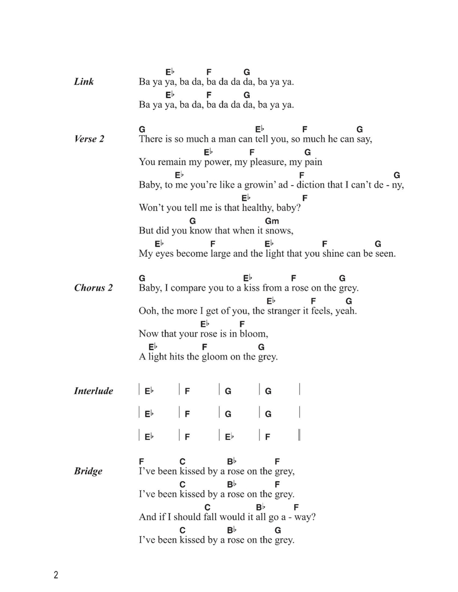 Kiss From A Rose Piano scores gallery preview page 2