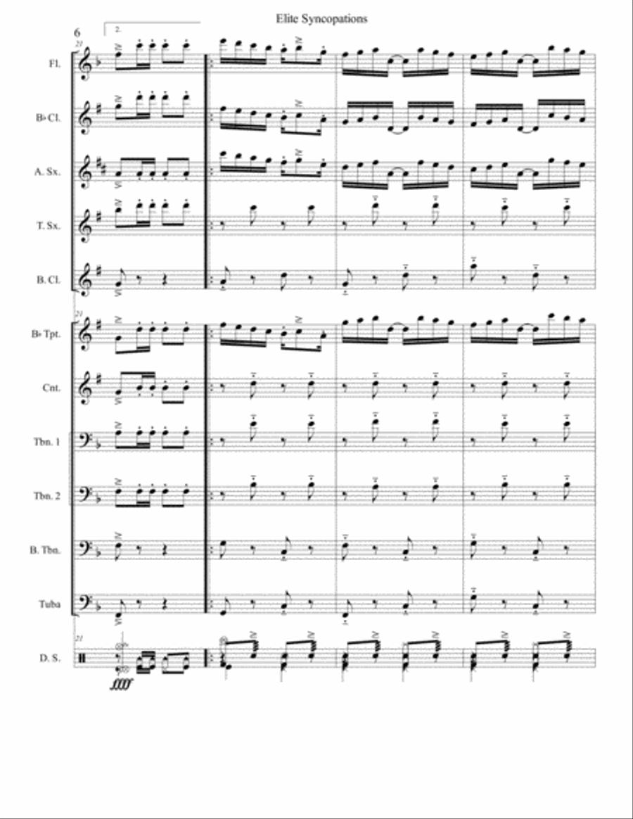 Elite Syncopations Elite Syncopations Jazz Ensemble scores gallery preview page 6