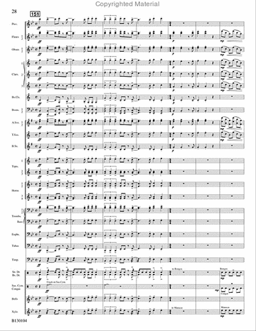 La Fiesta de San Antonio La Fiesta de San Antonio Concert Band scores gallery preview page 29