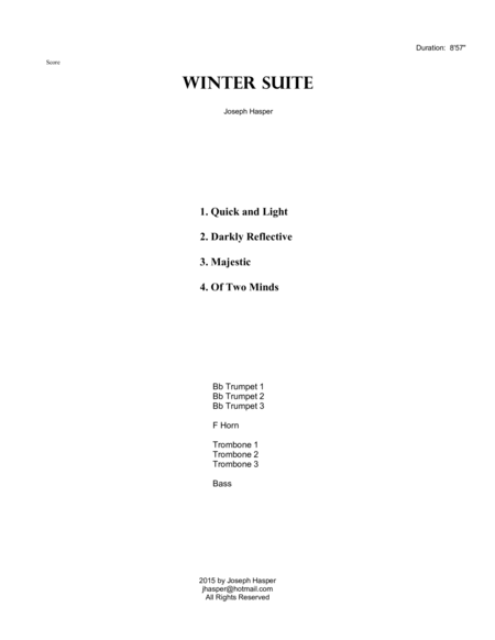 Winter Suite (Brass Octet) image number null