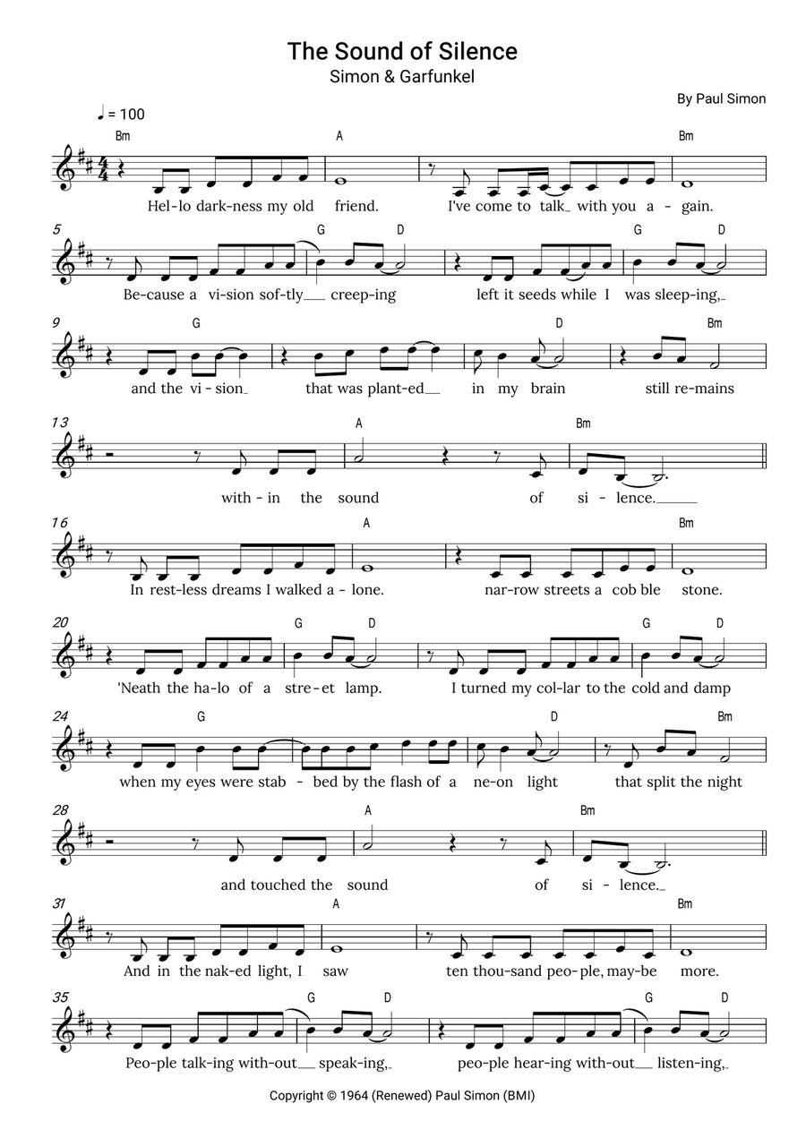 The Sound Of Silence