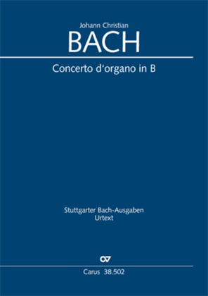 Book cover for Organ Concerto in B flat major (Orgelkonzert in B)