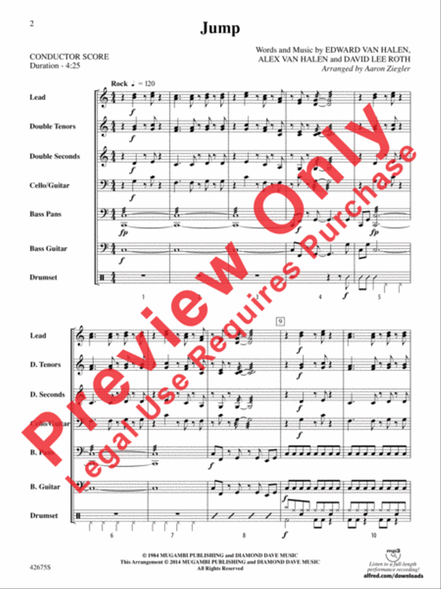 Jump Jump Steel Drum Band scores gallery preview page 3