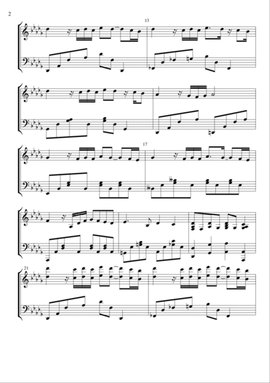 She Piano Solo scores gallery preview page 2