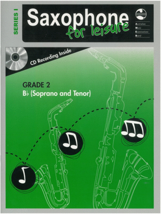 AMEB Saxophone For Leisure Grade 2 B Flat Book/CD Ser 1