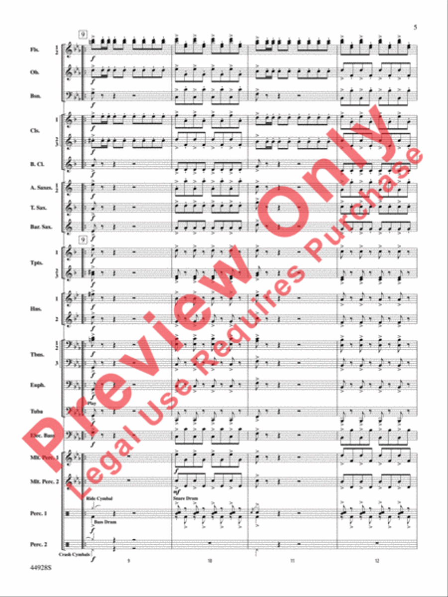 Dreams of Fireflies (On a Christmas Night) Concert Band scores gallery preview page 6