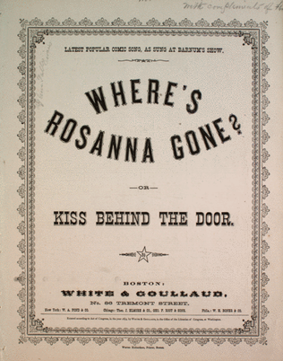 Where's Rosanna Gone? Or, Kiss Behind the Door