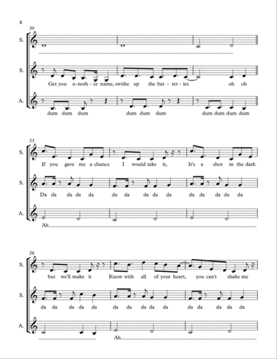 Rather Be Rather Be SSA scores gallery preview page 4