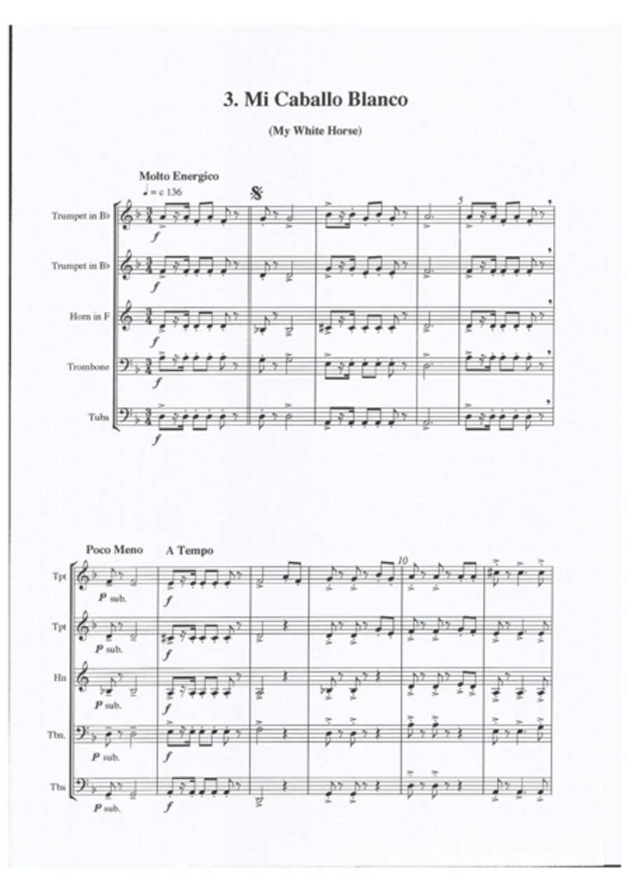 Suite D'Espana Suite D'Espana Brass Quintet scores gallery preview page 6