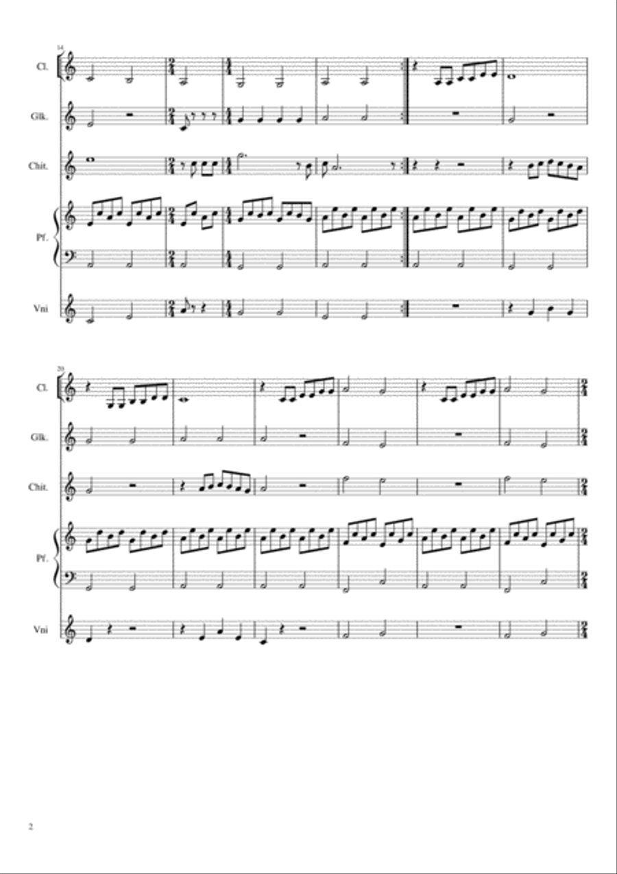 The Sound Of Silence Clarinet scores gallery preview page 2