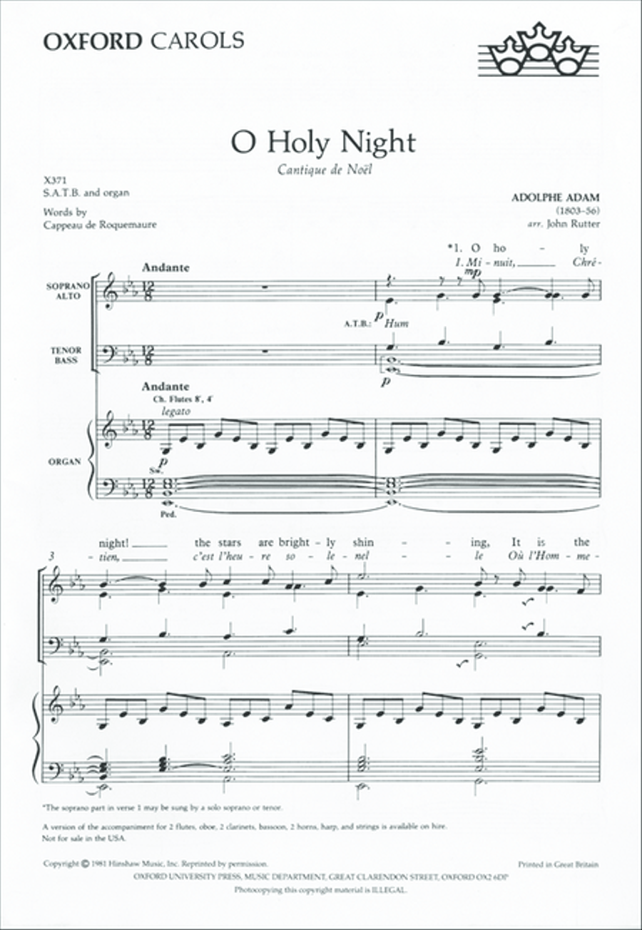 O Holy Night 4-Part scores gallery preview page 2