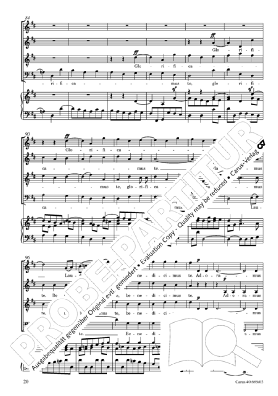 Missa solemnis Missa solemnis 4-Part scores gallery preview page 21
