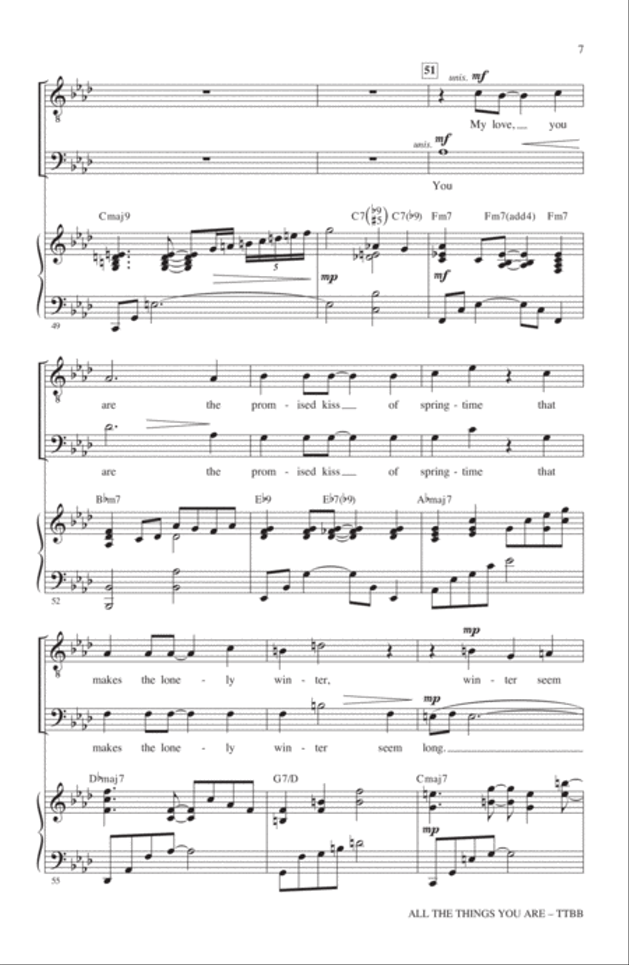 All The Things You Are TTBB scores gallery preview page 6