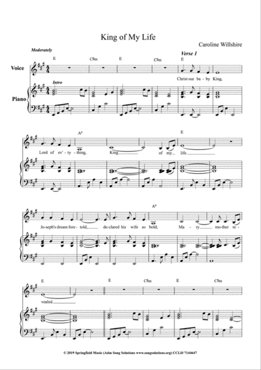 King of my Life Choir scores gallery preview page 2