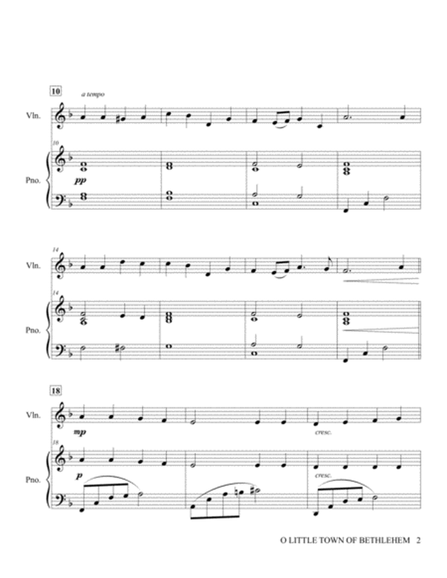O Little Town of Bethlehem - Violin & Piano Accompaniment image number null