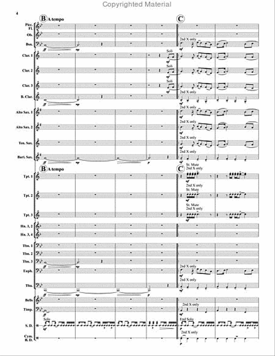 Changing of the Guard Changing of the Guard Concert Band scores gallery preview page 5