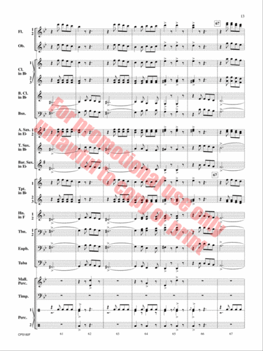 Liberty Bell Concert Band scores gallery preview page 14