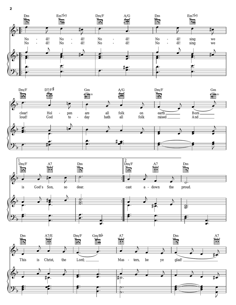 Masters In This Hall Masters In This Hall Piano, Vocal, Guitar scores gallery preview page 2