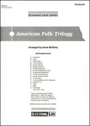 Book cover for American Folk Trilogy - Score