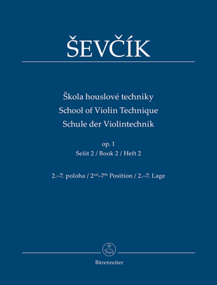 Book cover for School of Violin Technique op. 1 (Book 2)