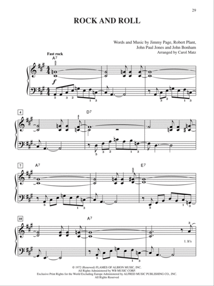 Led Zeppelin -- Selections from Mothership Easy Piano scores gallery preview page 3