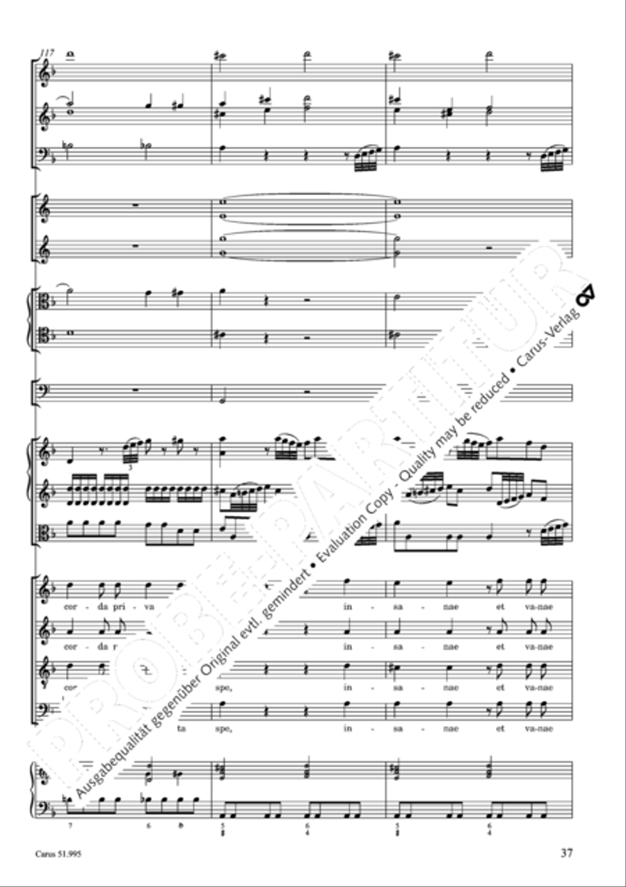 Insanae et vanae curae 4-Part scores gallery preview page 38